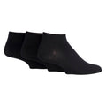 SOCKSHOP 3 Pack Mens Plain Bamboo Trainer Liner Socks