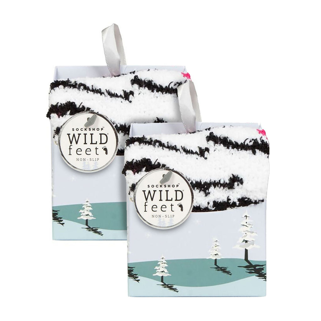 Wildfeet 2 Pack Womens Cozy Bed Socks in Gift Box