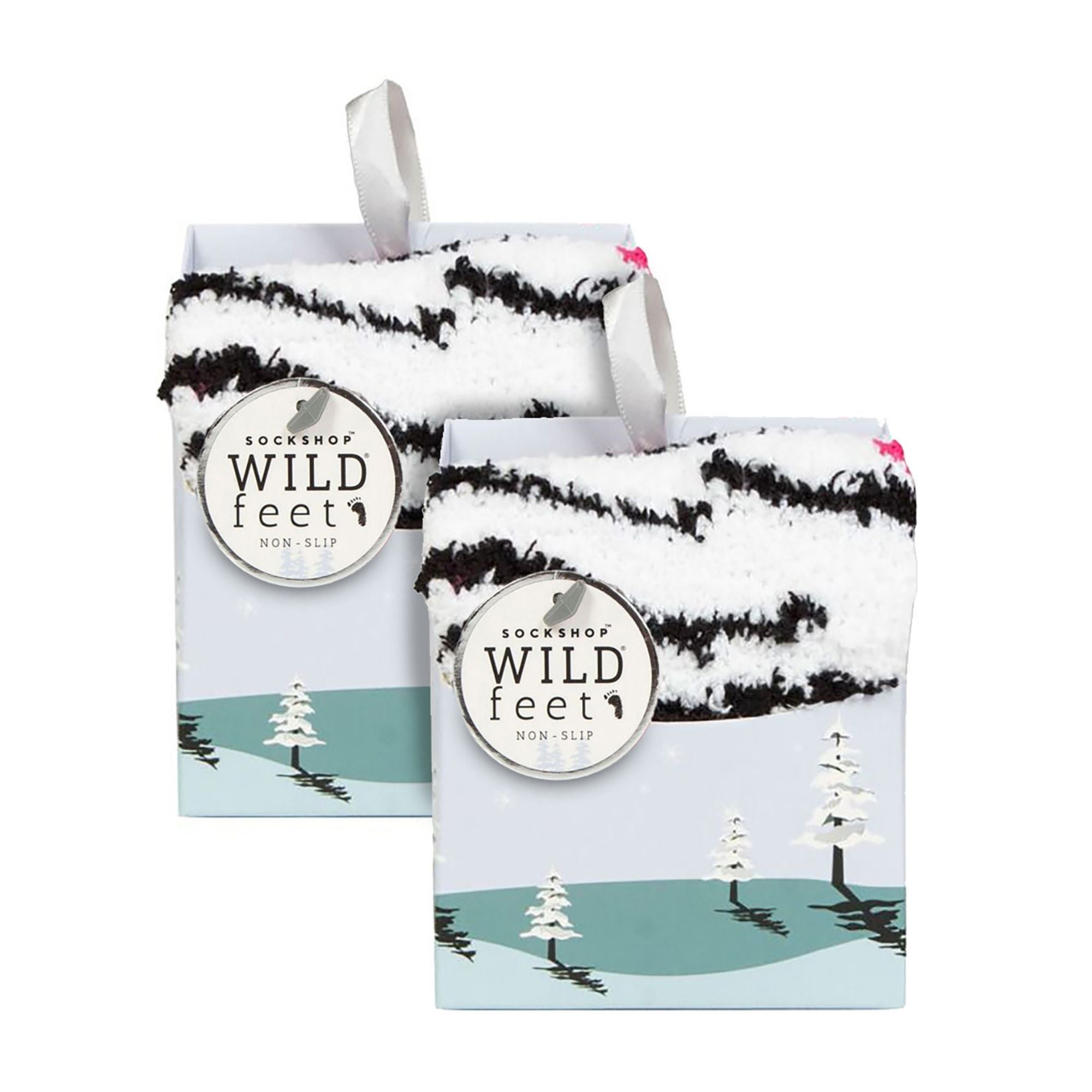 Wildfeet 2 Pack Womens Cozy Bed Socks in Gift Box