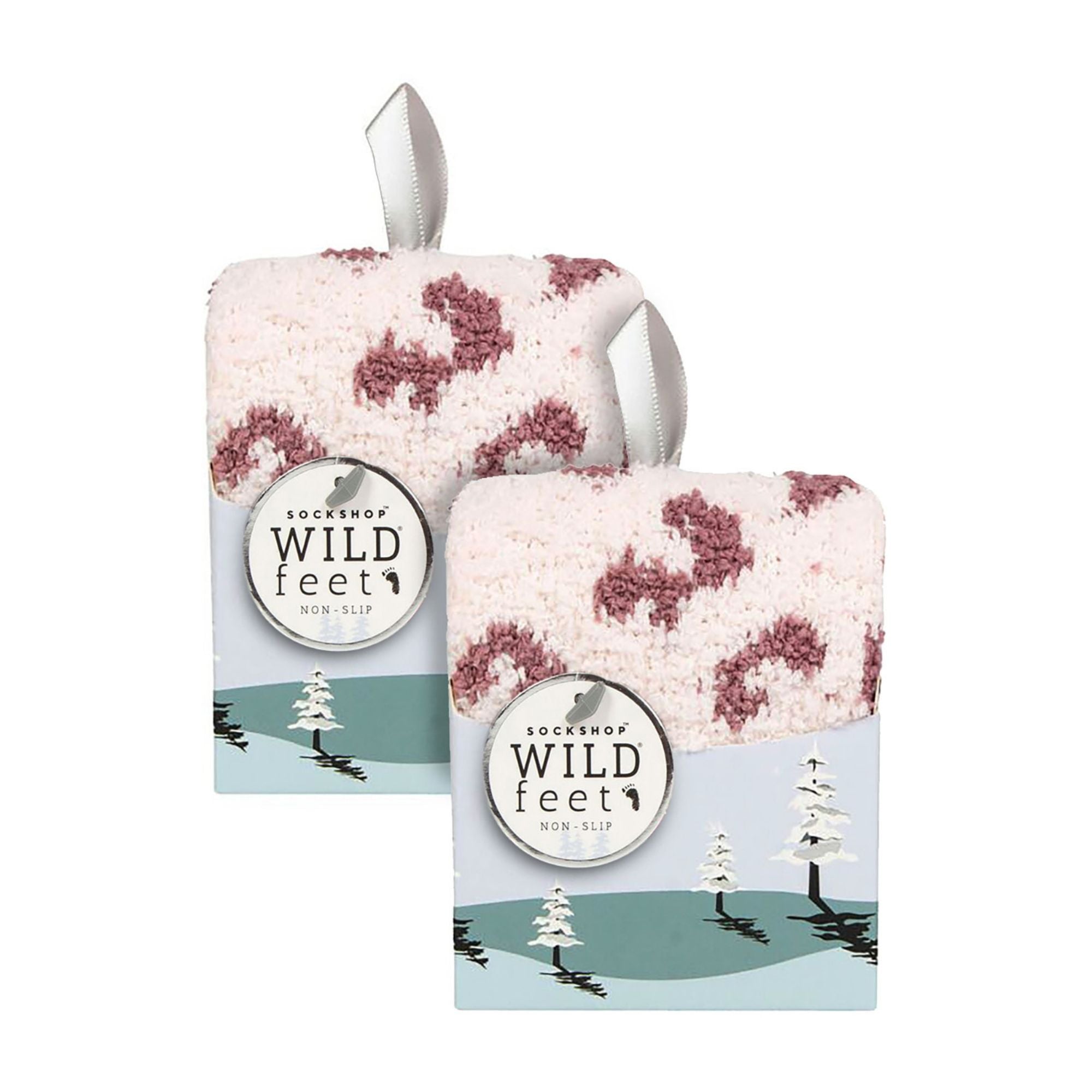 Wildfeet 2 Pack Womens Cozy Bed Socks in Gift Box