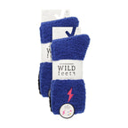 Wildfeet 4 Pack Womens Fleece Thermal Slipper Lounge Bed Socks