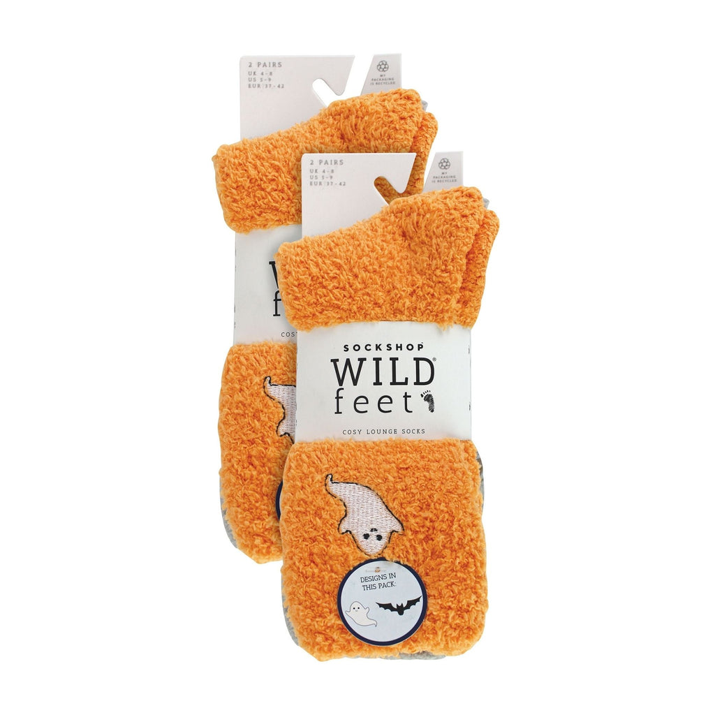 Wildfeet 4 Pack Womens Fleece Thermal Slipper Lounge Bed Socks