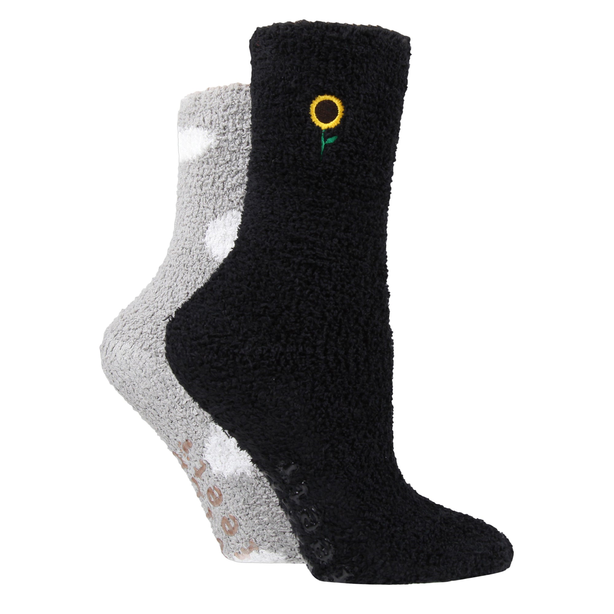 Wildfeet 4 Pack Womens Fleece Thermal Slipper Lounge Bed Socks