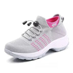 Womens Breathable Mesh Lightweight Round Toe Running Trainers