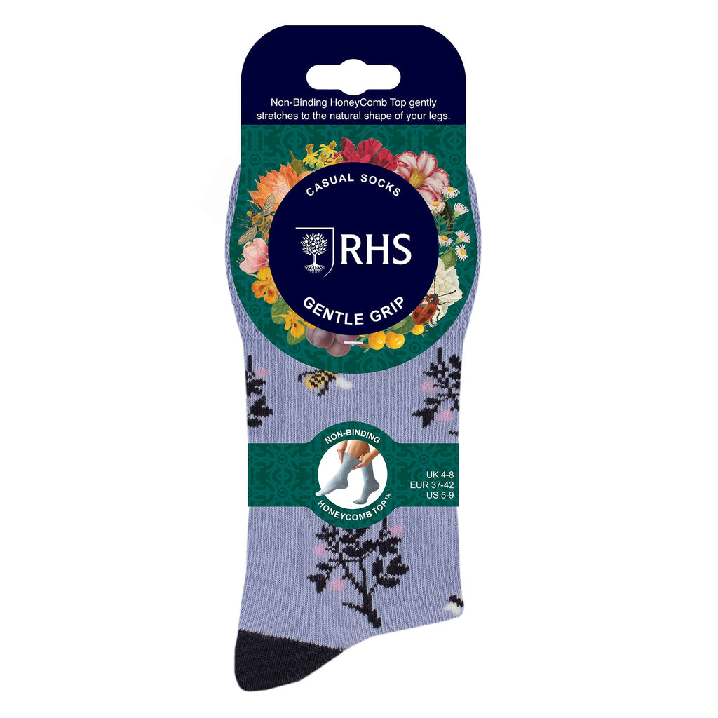 Gentle Grip 6 Pairs Womens RHS Non Elastic Soft Top Diabetic Socks