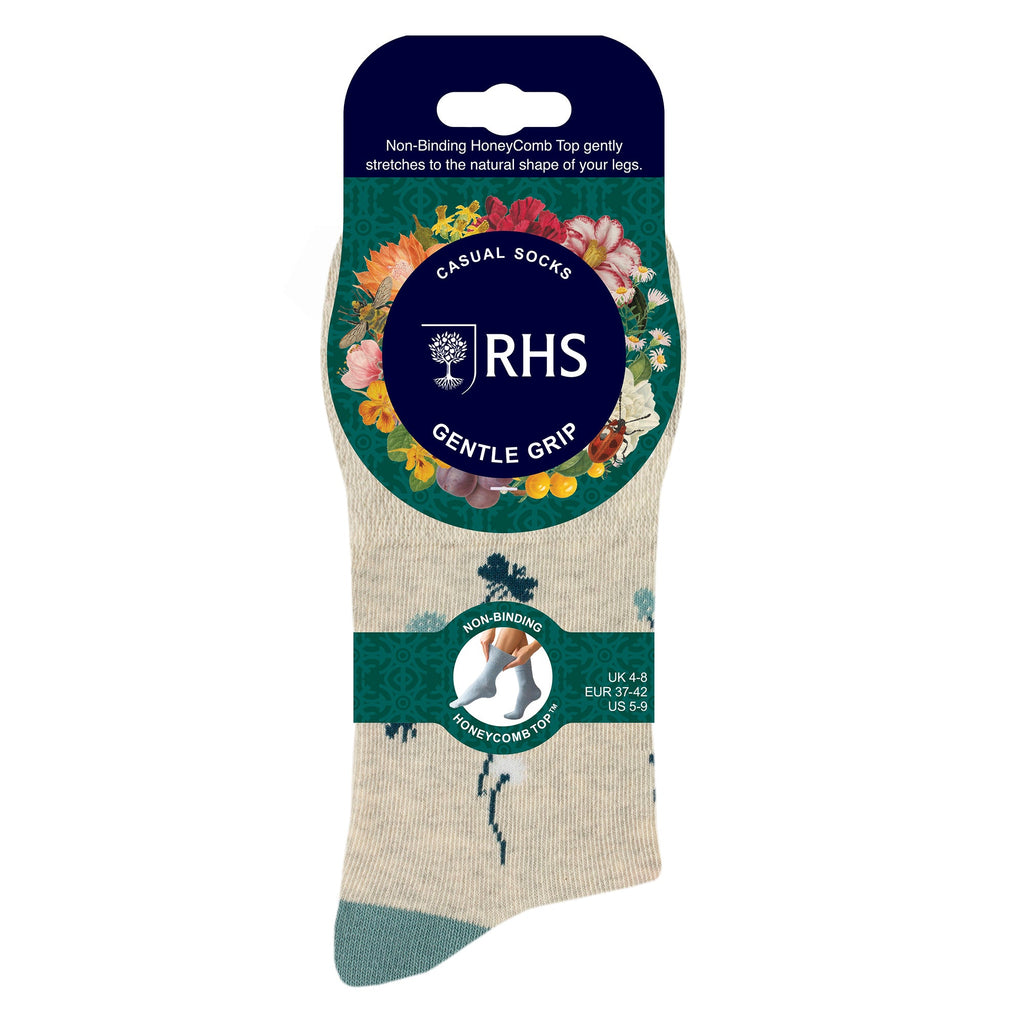 Gentle Grip 6 Pairs Womens RHS Non Elastic Soft Top Diabetic Socks