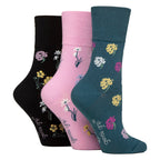 Gentle Grip 6 Pairs Womens RHS Non Elastic Soft Top Diabetic Socks