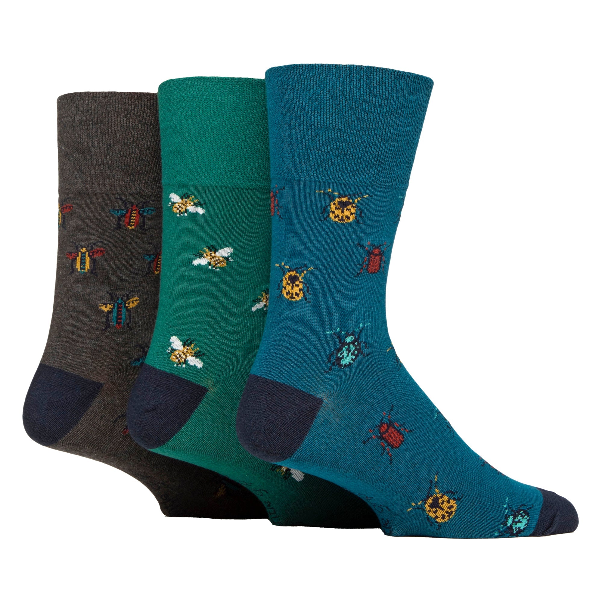 Gentle Grip 6 Pairs RHS Soft Top Non Elastic Diabetic Socks For Men