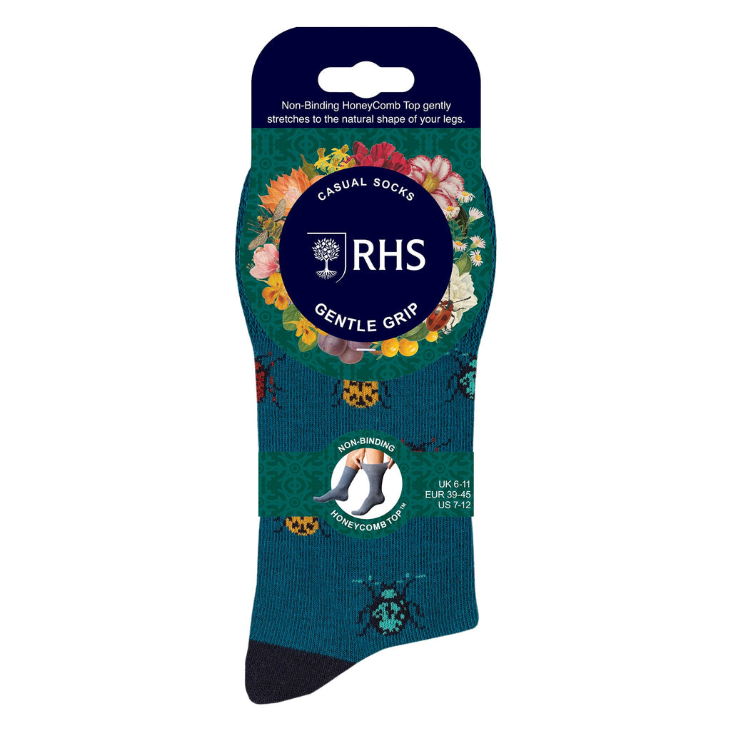 Gentle Grip 6 Pairs RHS Soft Top Non Elastic Diabetic Socks For Men
