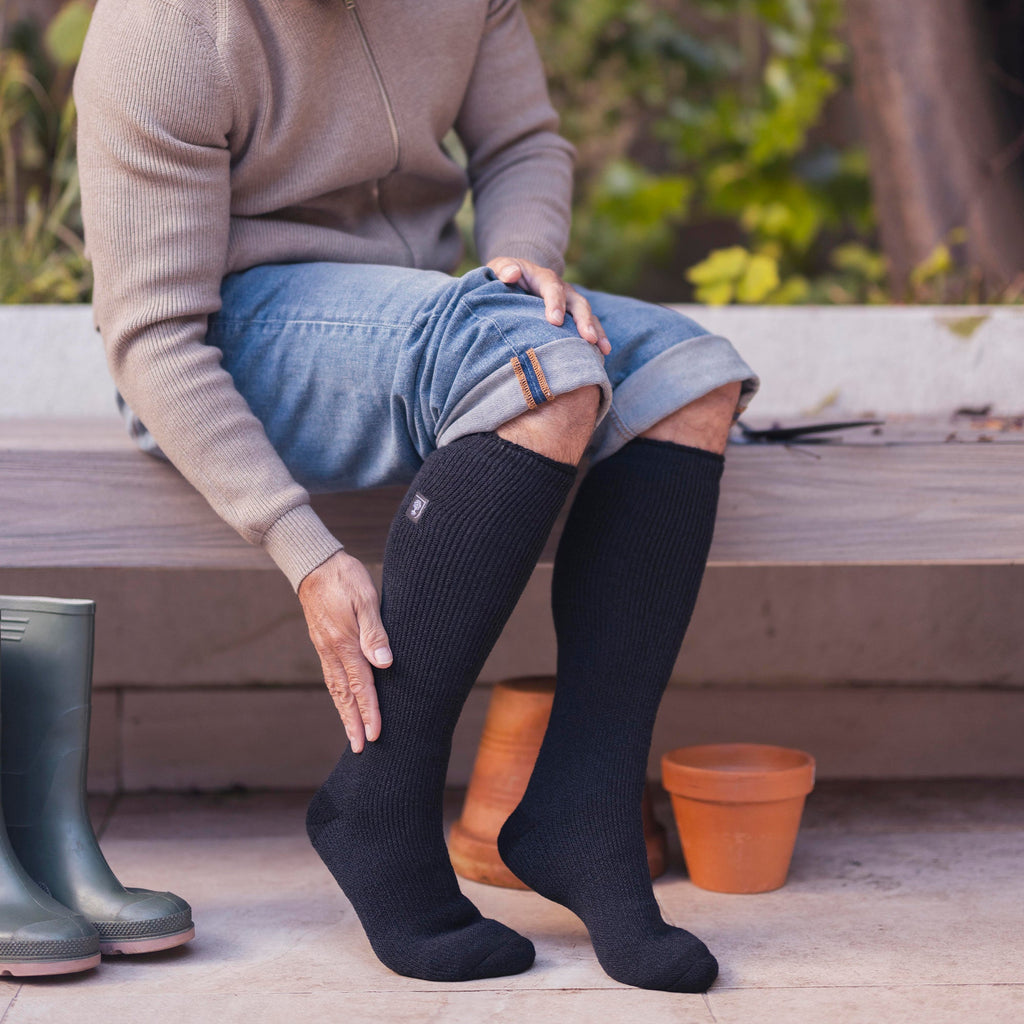 Sock Snob Mens RHS Long Knee High Thermal Wellington Boot Socks
