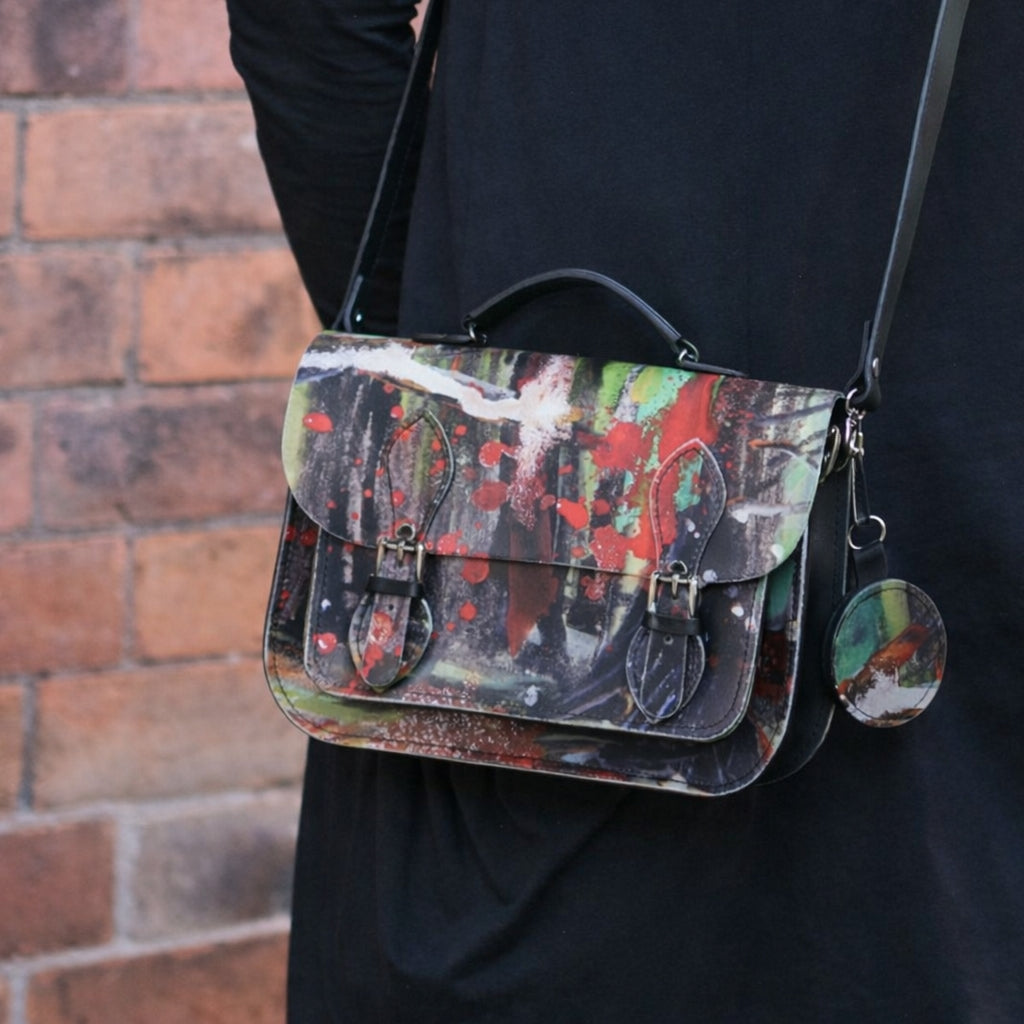 Zatchels Rachel Gadsden midi satchel model view