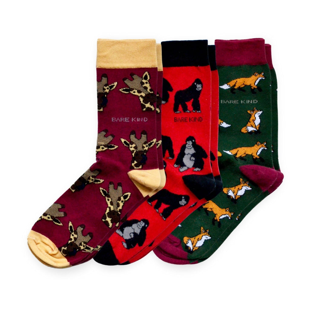 Bare Kind Red Lover 3 Bamboo Sock Set