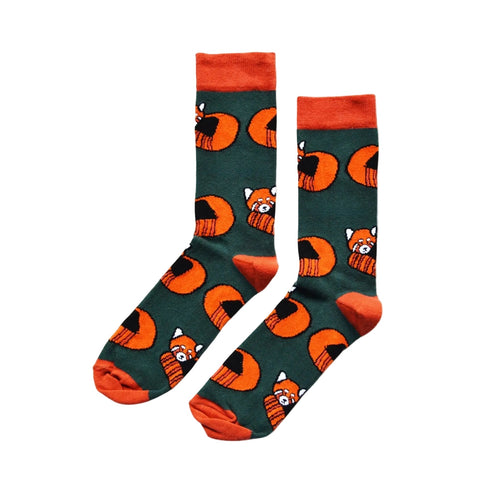 Bare Kind Save the Red Pandas Bamboo Socks