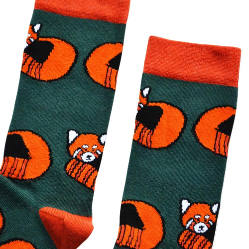 Bare Kind Save the Red Pandas Bamboo Socks