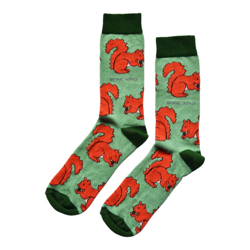 Bare Kind Save the Red Squirrels Bamboo Socks
