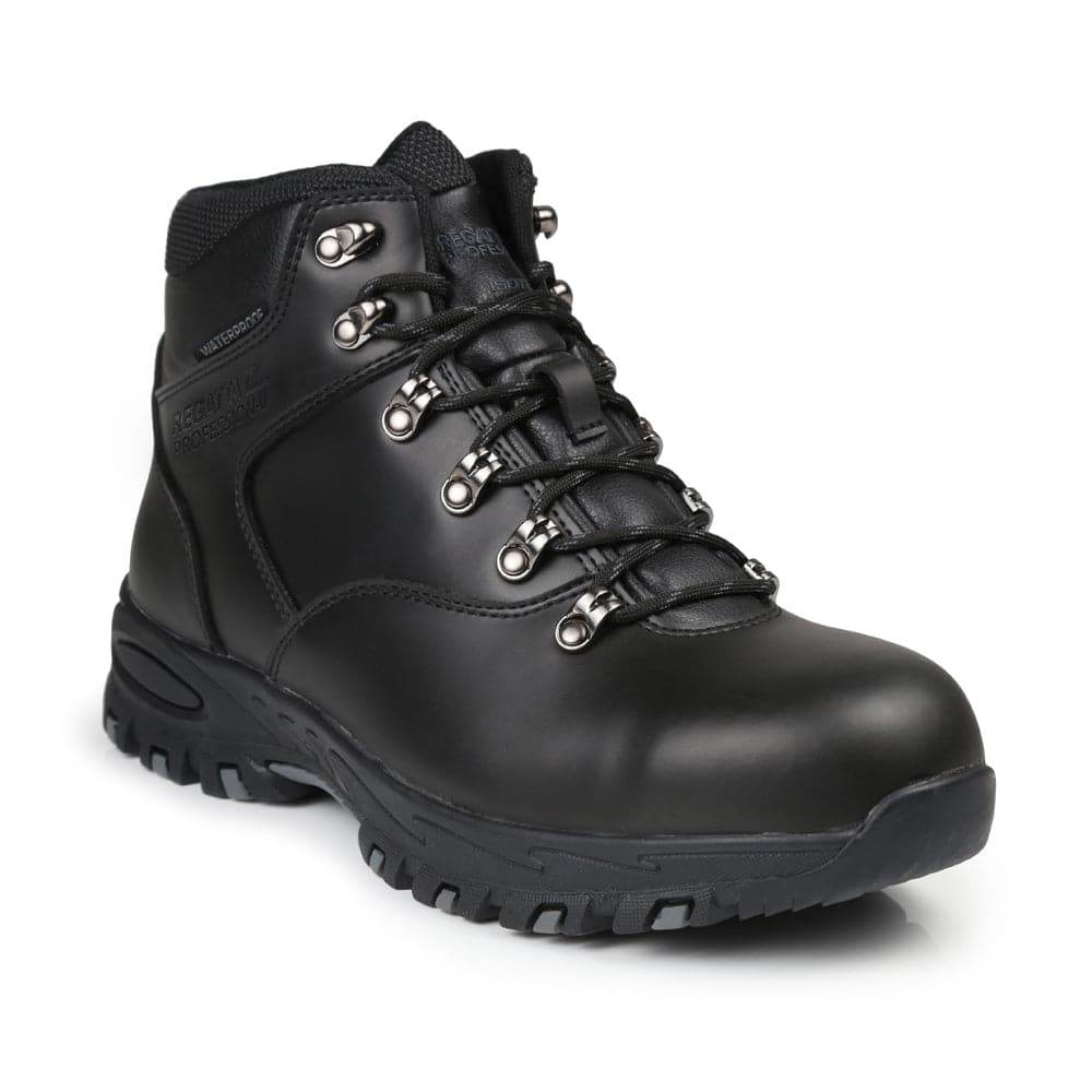 Regatta TRK203 Gritstone S3 Safety Hiker Work Boot Black / Peat