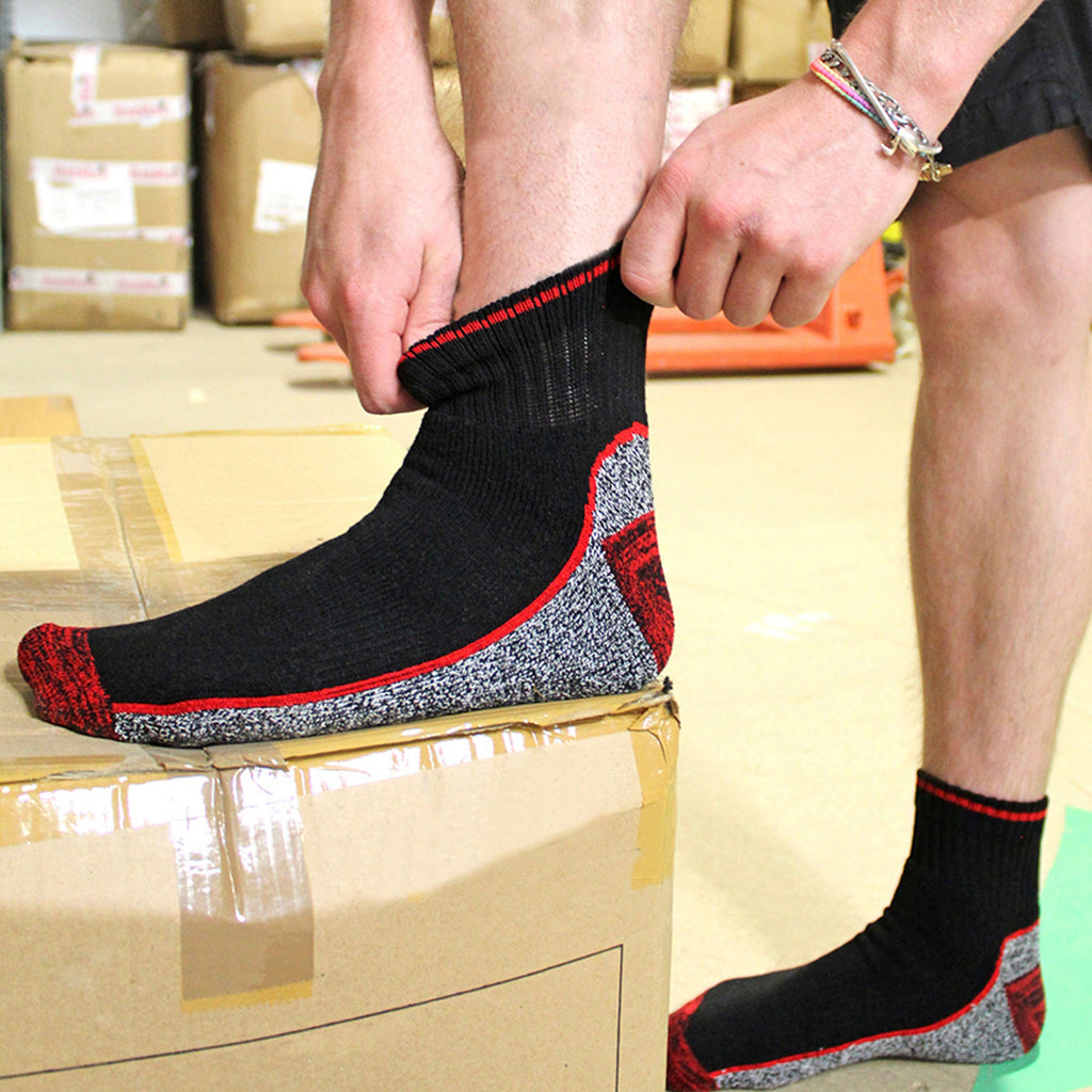 Sock Snob Mens Ankle Soft Breathable Bamboo Work Socks for Summer Multipack Options