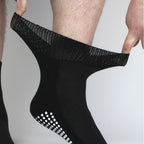 Dr.Socks 4 Pack Short Bamboo Diabetic Socks with Grips for Men and Women