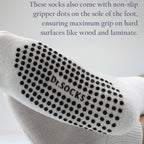 Dr.Socks 4 Pack Short Bamboo Diabetic Socks with Grips for Men and Women