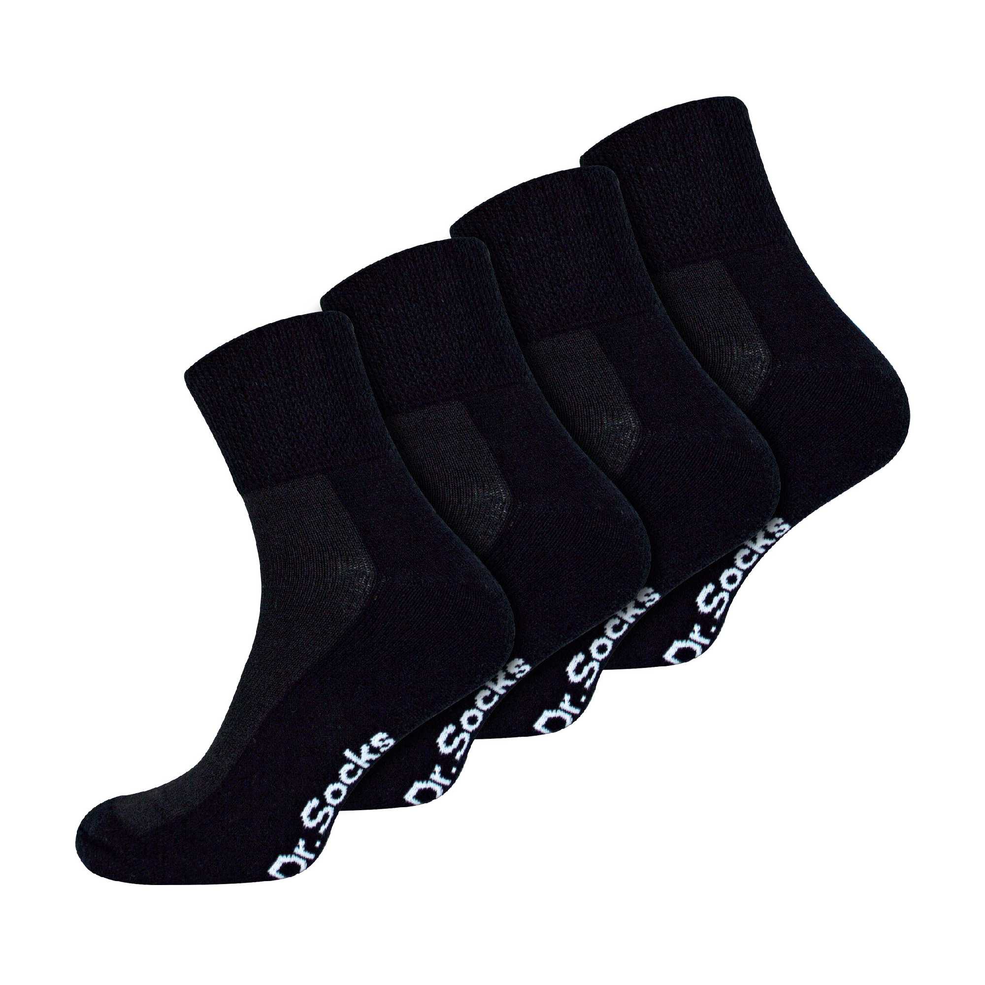 Dr.Socks 4 Pack Extra Wide Bamboo Diabetic Ankle Socks