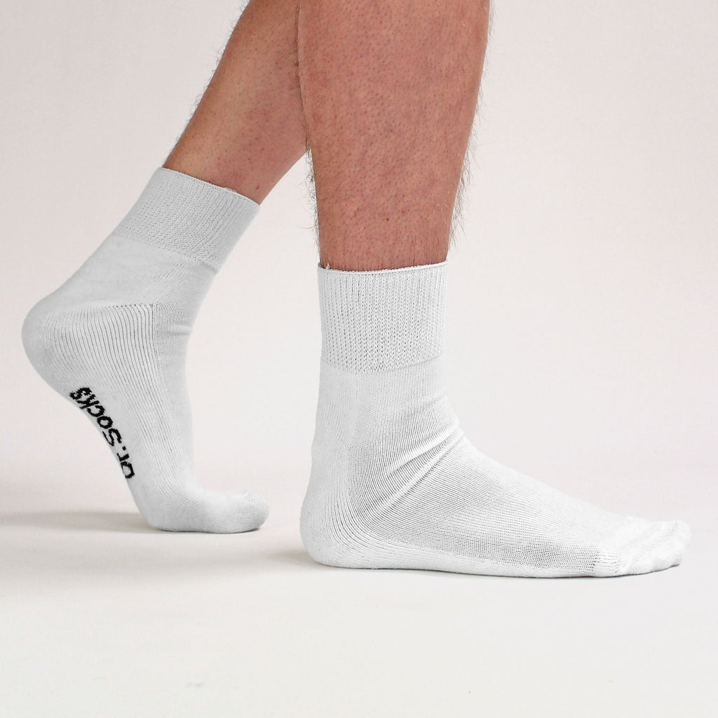 Dr.Socks 4 Pack Extra Wide Bamboo Diabetic Ankle Socks