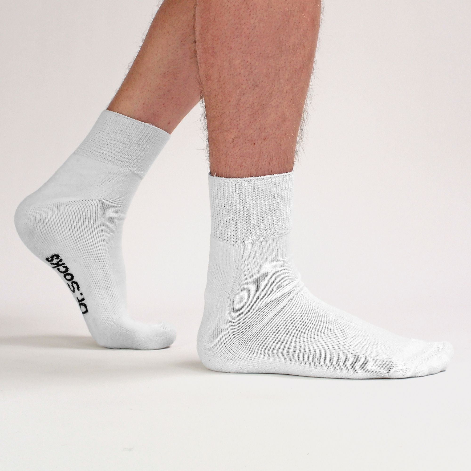Dr.Socks 4 Pack Extra Wide Bamboo Diabetic Ankle Socks