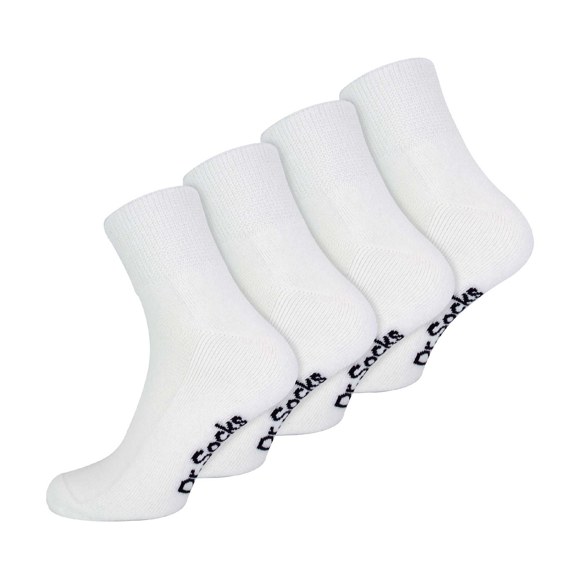 Dr.Socks 4 Pack Extra Wide Bamboo Diabetic Ankle Socks