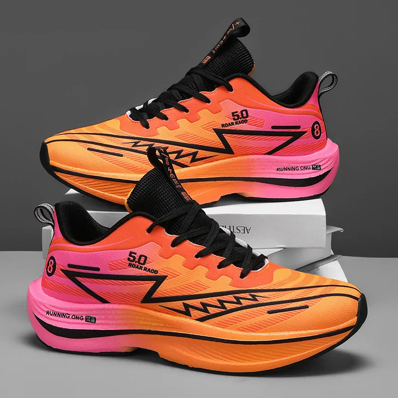 Mens Breathable Mesh Height Increasing Waterproof Lace Up X5 Running Trainers