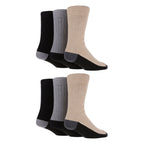 Wildfeet 6 Pairs Mens Multipack Outdoor Cotton Boot Socks for Ultimate Hiking Comfort