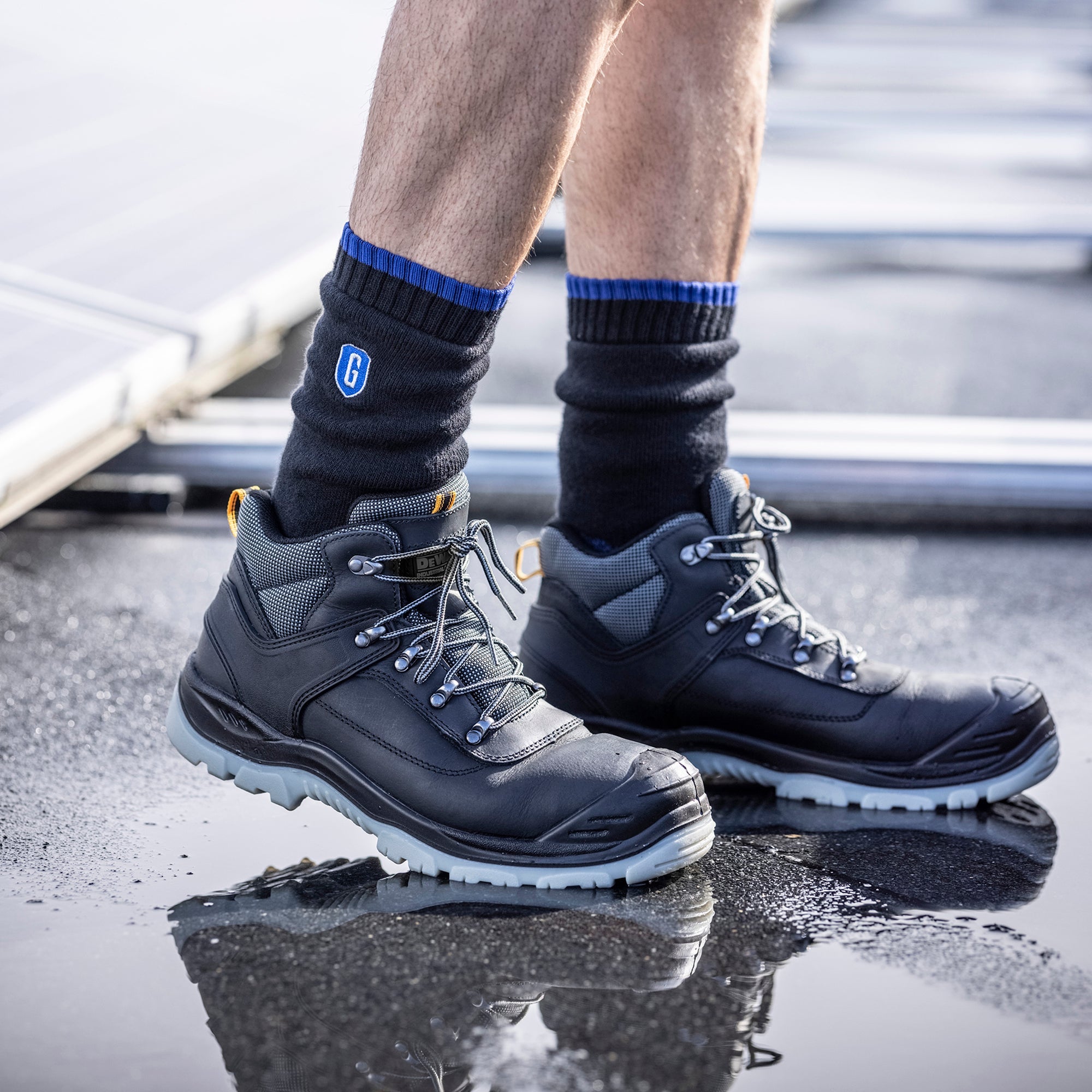 Blueguard 3 Pack Mens Ultra Durable Work Socks: Heavy Duty for Steel Toe Boots