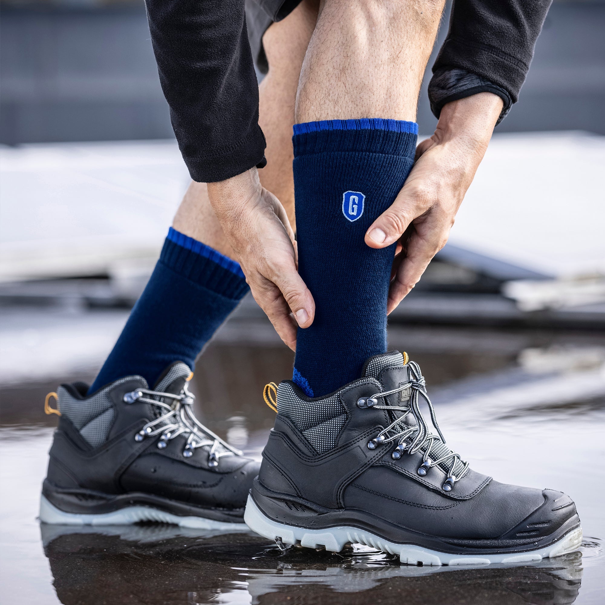 Blueguard 3 Pack Mens Ultra Durable Work Socks: Heavy Duty for Steel Toe Boots
