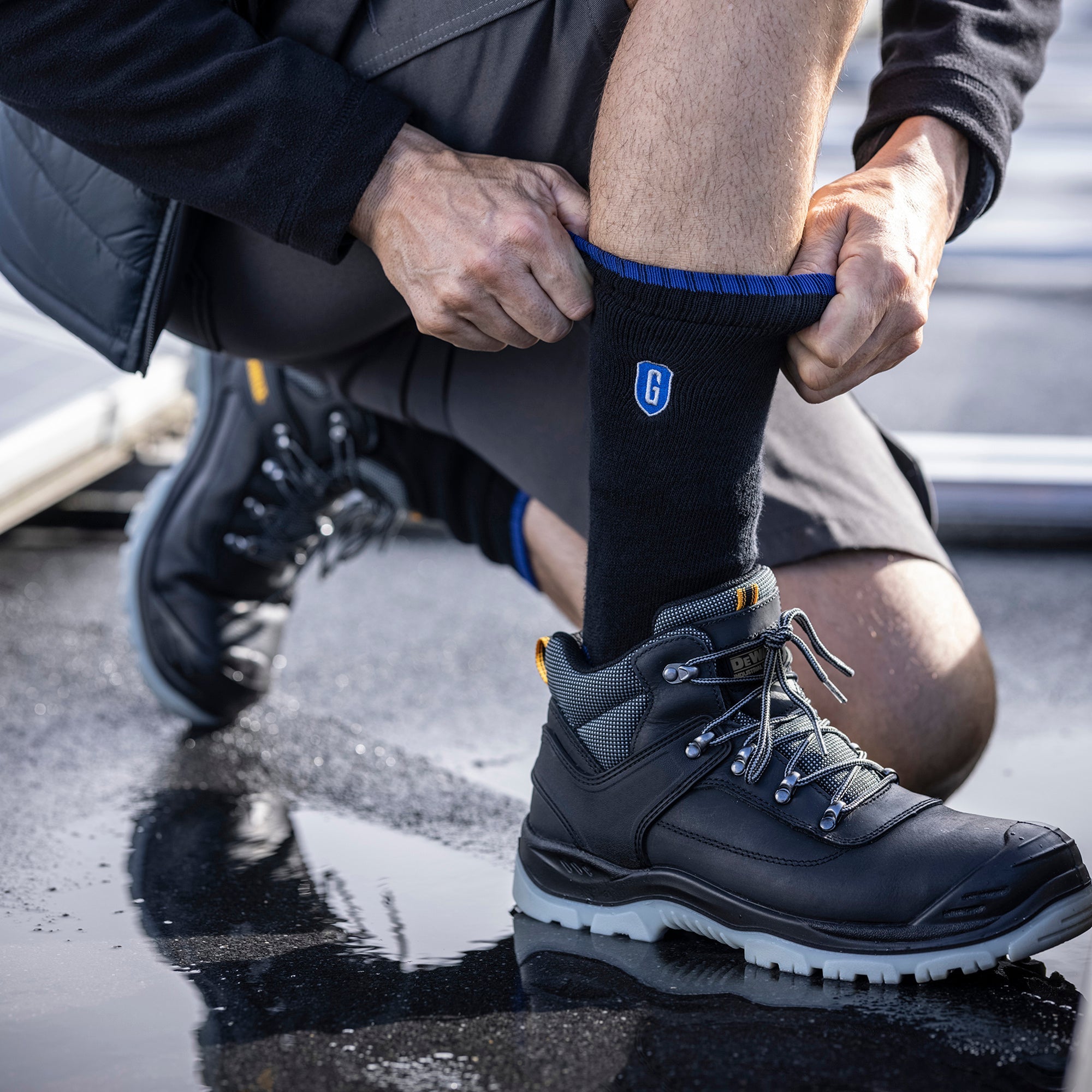 Blueguard Anti Abrasion Heavy Duty Work Socks for Steel Toe Boots