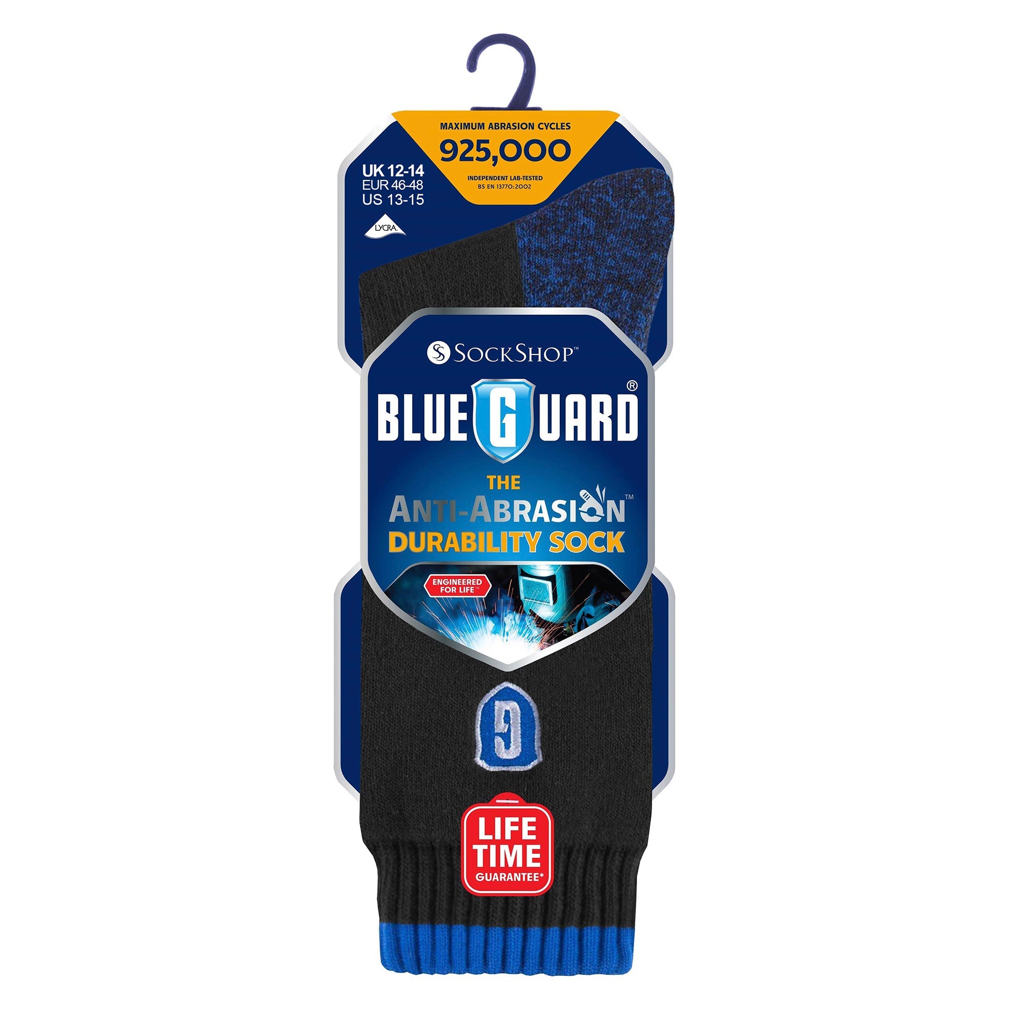 Blueguard Anti Abrasion Heavy Duty Work Socks for Steel Toe Boots