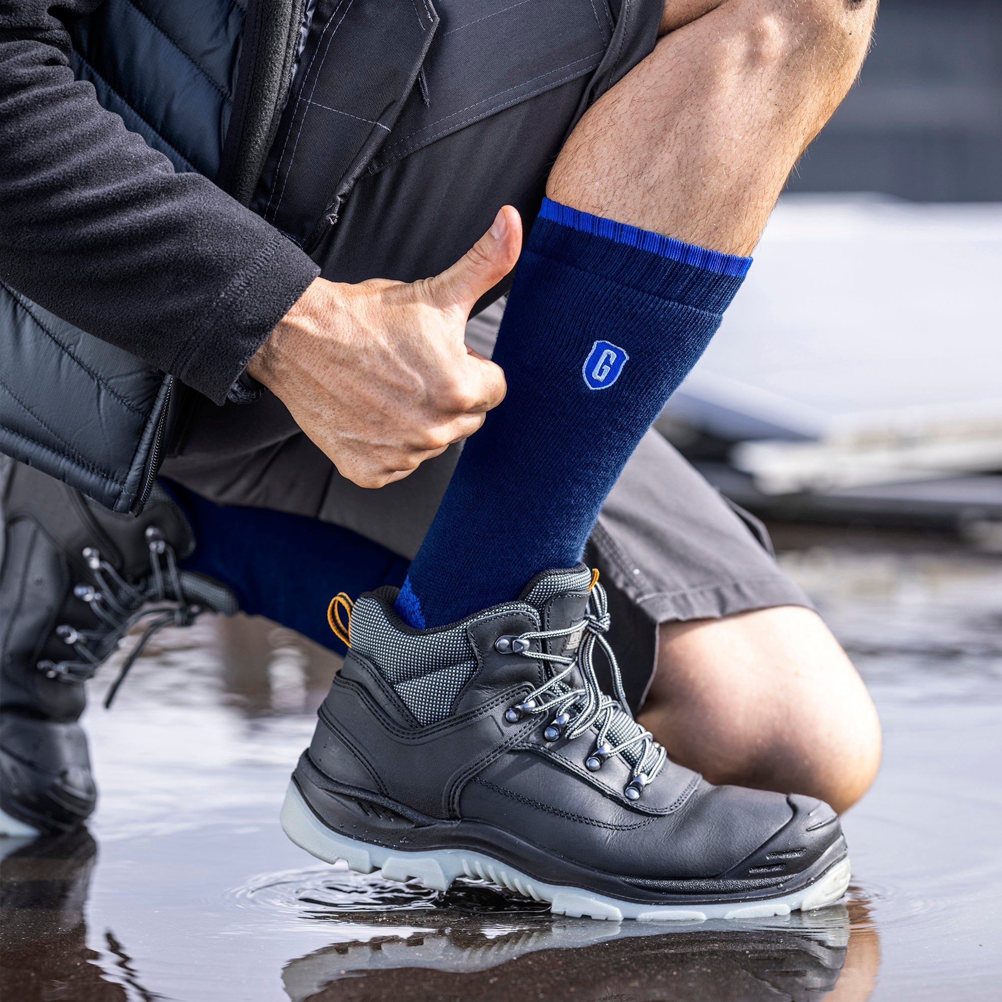 Blueguard Anti Abrasion Heavy Duty Work Socks for Steel Toe Boots