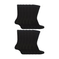 Sock Snob 12 Pair Plain Kids School Soft Breathable Cotton Rich Socks