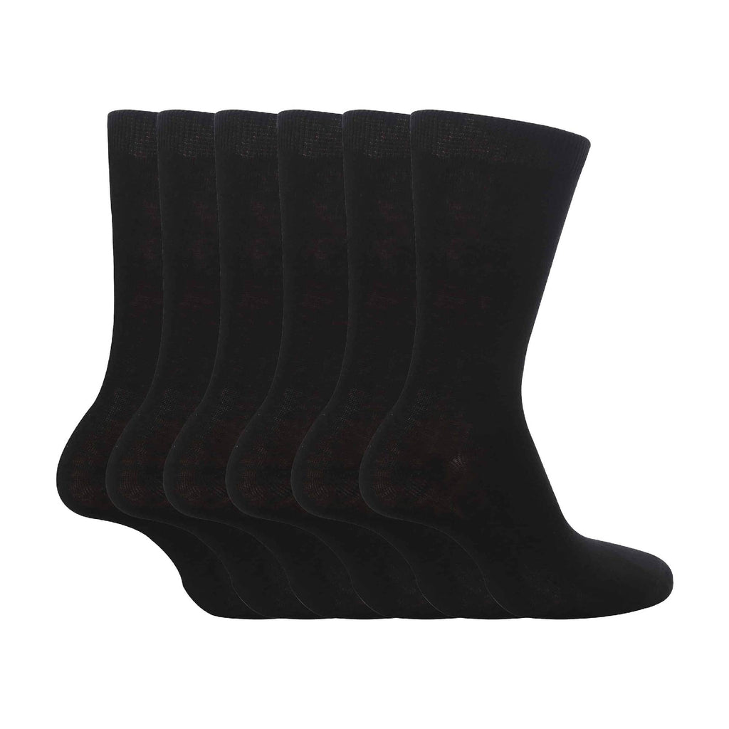 Sock Snob 6 Pack Girls and Boys Plain Soft Breathable Cotton School Socks (3 Sizes)