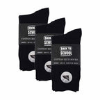 Sock Snob 6 Pack Girls and Boys Plain Soft Breathable Cotton School Socks (3 Sizes)