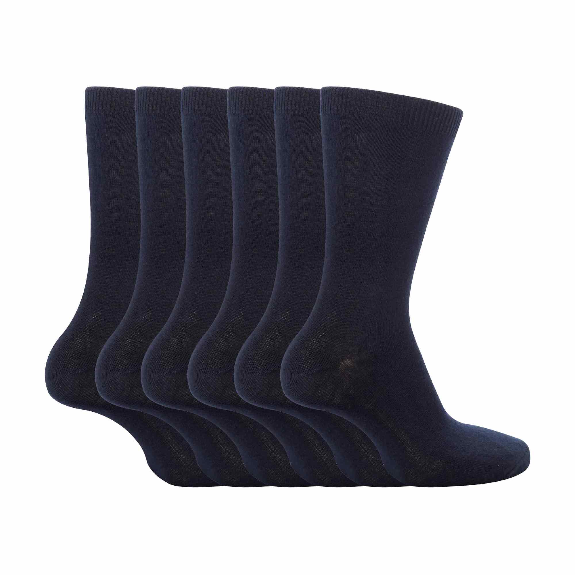 Sock Snob 6 Pack Girls and Boys Plain Soft Breathable Cotton School Socks (3 Sizes)