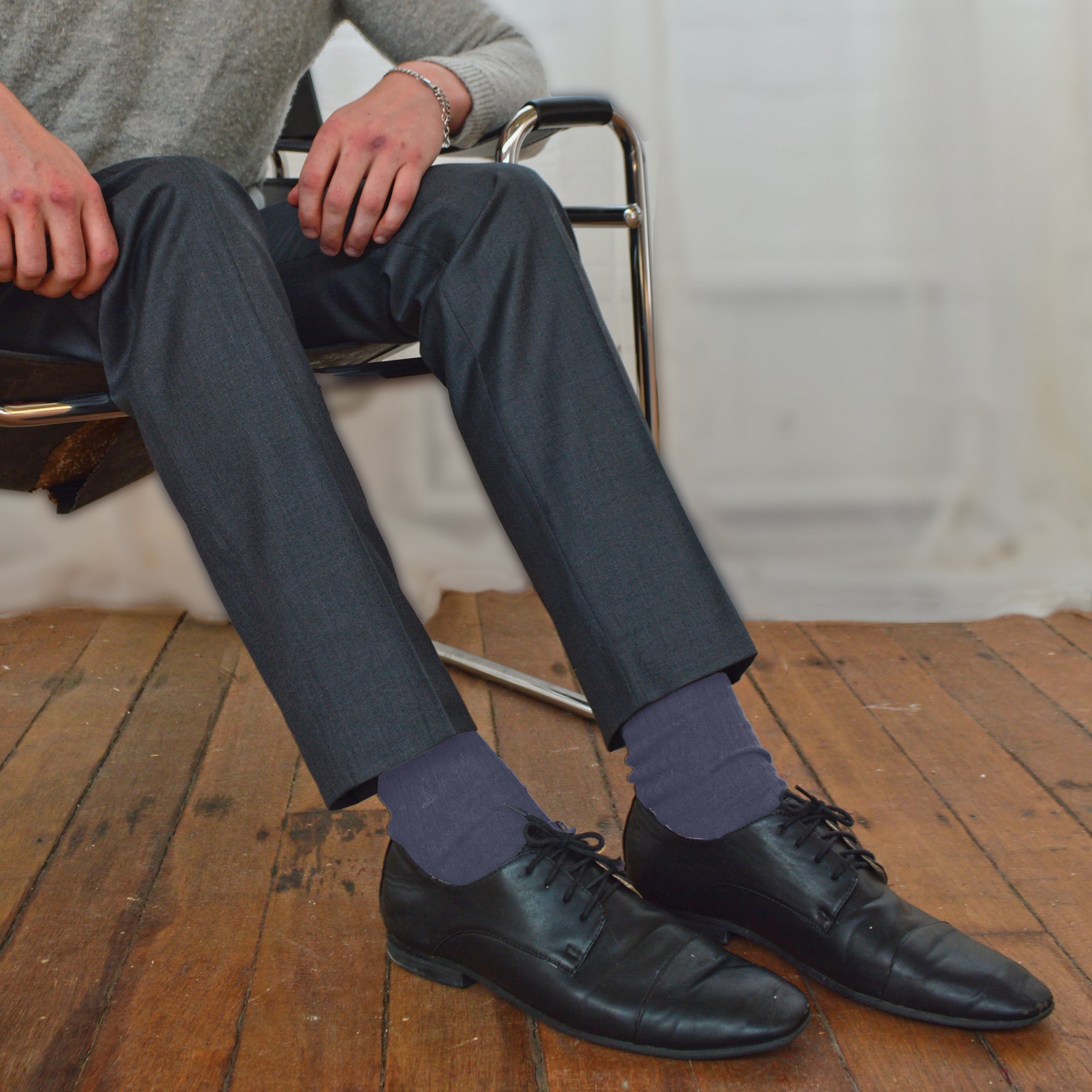 Sock Snob Mens Thin Soft Cotton Plain Coloured Socks (Multipack Options)