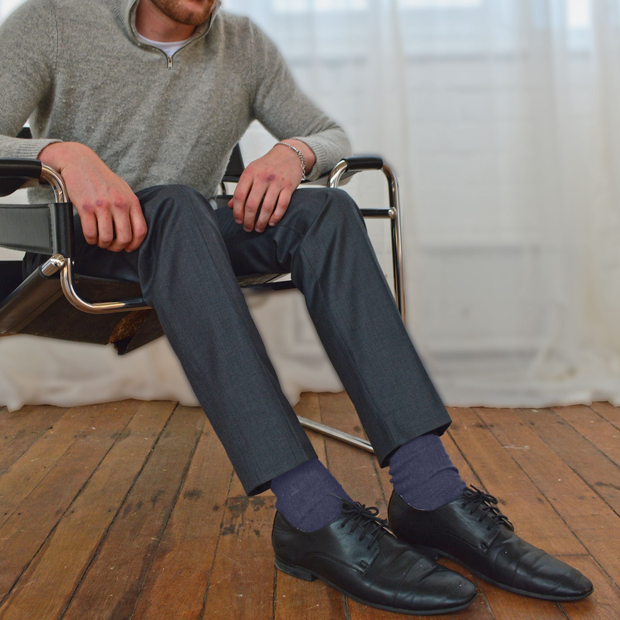 Sock Snob Mens Thin Soft Cotton Plain Coloured Socks (Multipack Options)