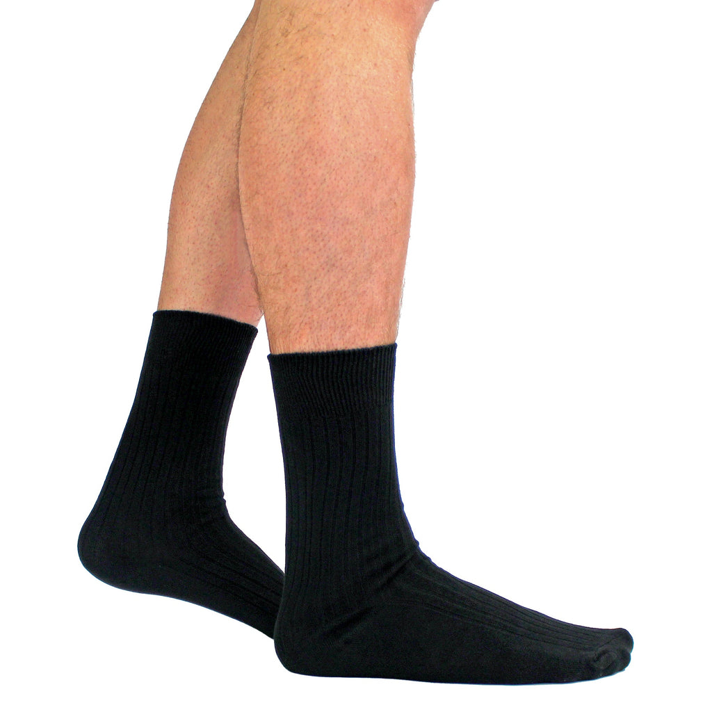 Sock Snob Mens Thin Soft Cotton Plain Coloured Socks (Multipack Options)