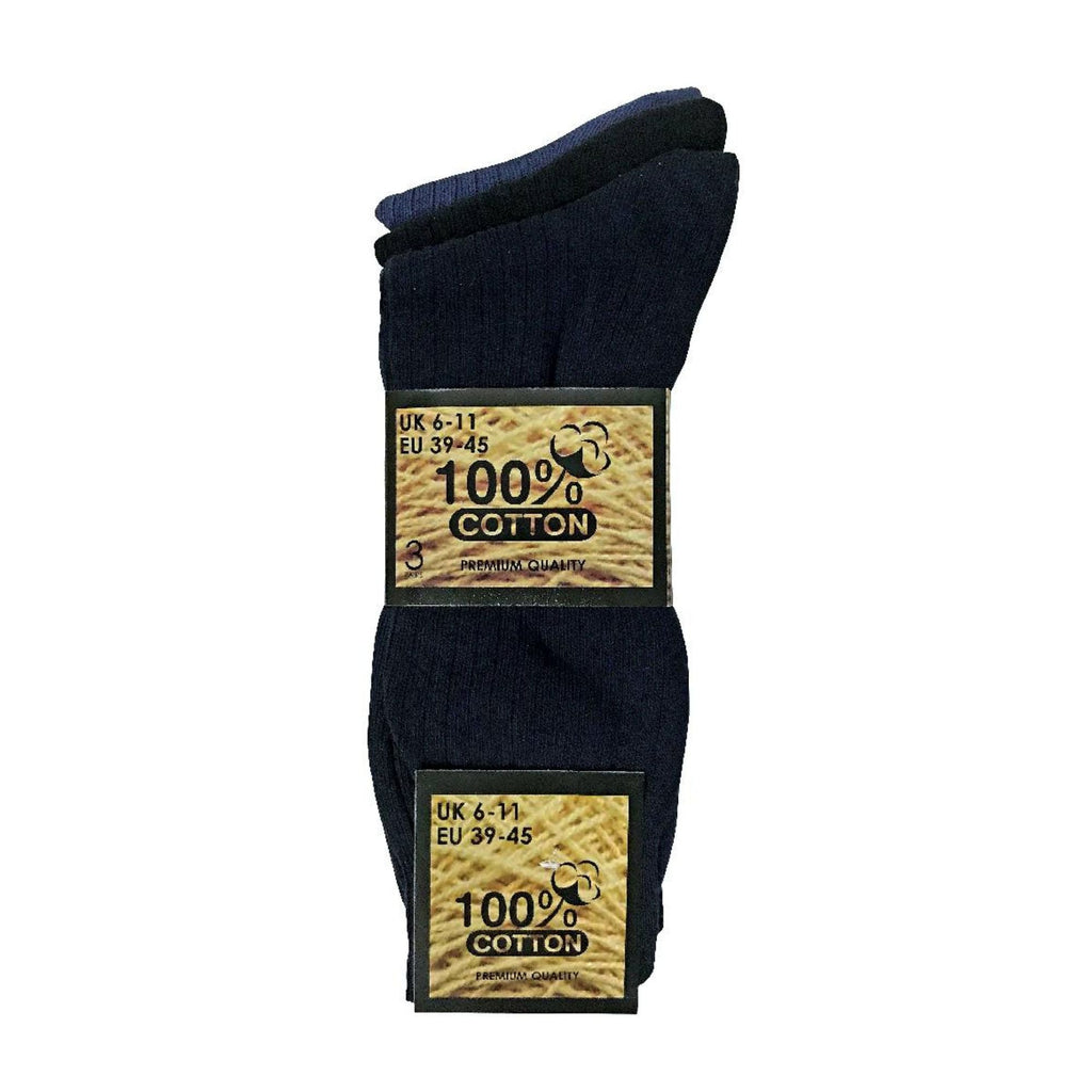 Sock Snob Mens Thin Soft Cotton Plain Coloured Socks (Multipack Options)