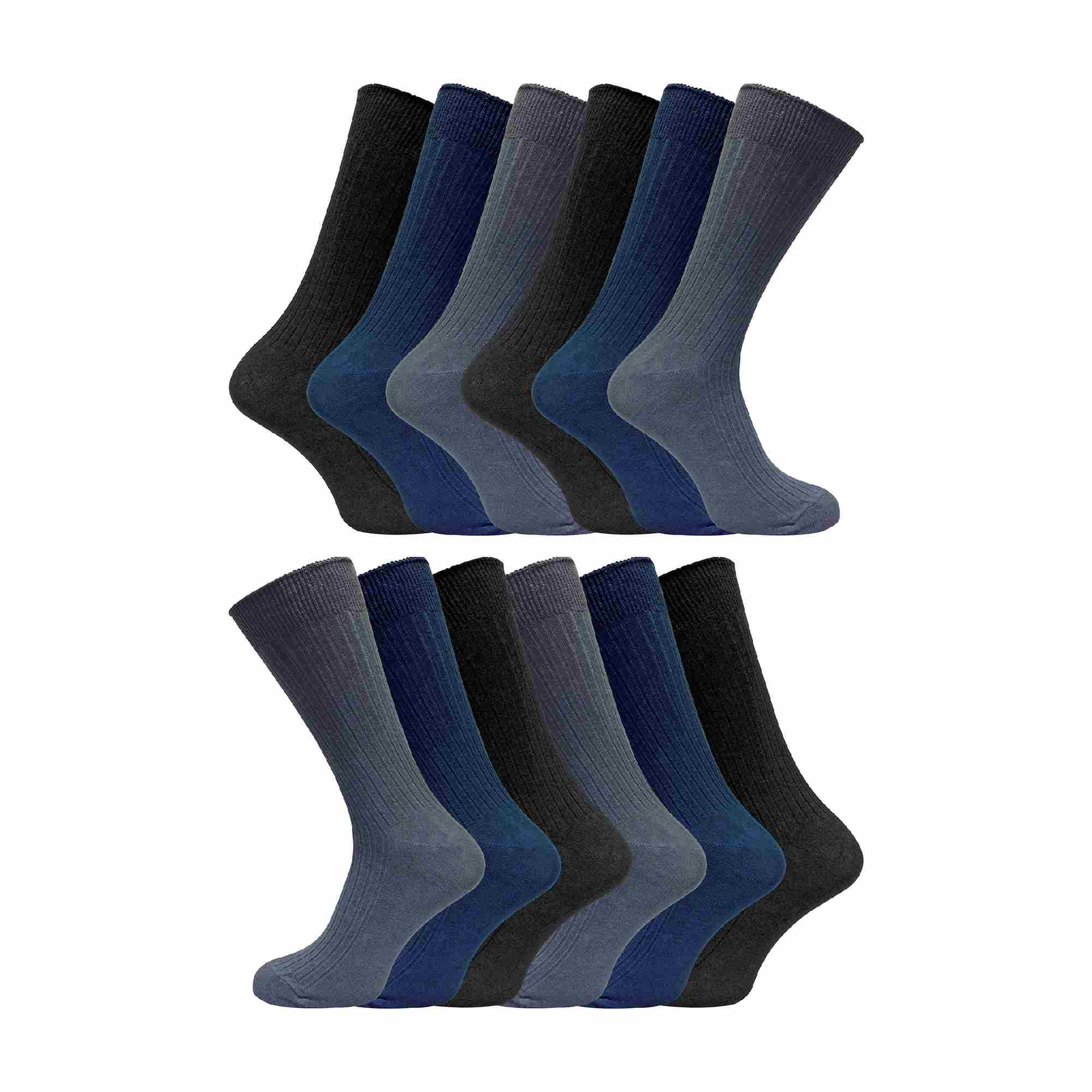 Sock Snob Mens Thin Soft Cotton Plain Coloured Socks (Multipack Options)