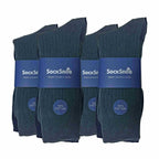 Sock Snob Mens Thin Soft Cotton Plain Coloured Socks (Multipack Options)