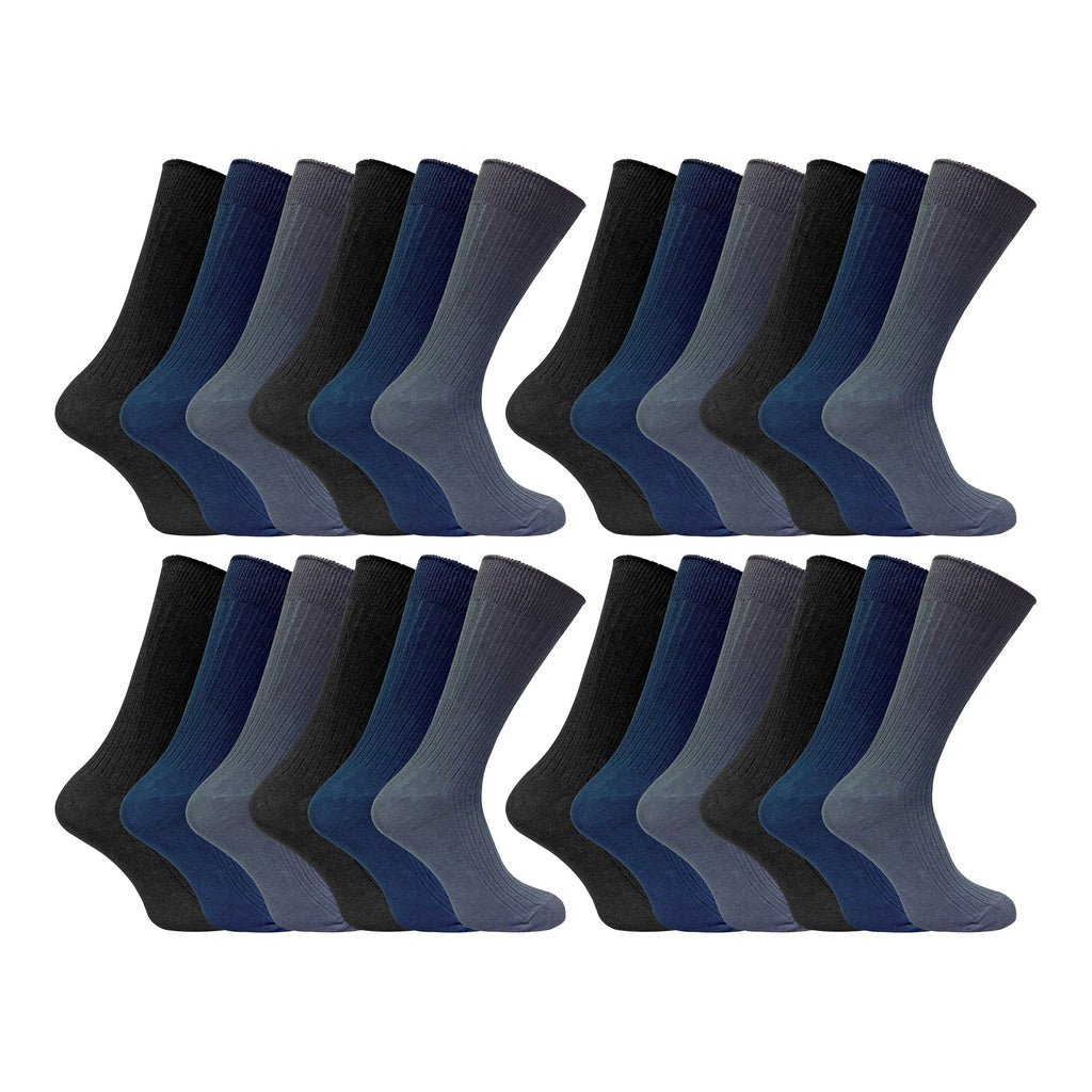 Sock Snob Mens Thin Soft Cotton Plain Coloured Socks (Multipack Options)
