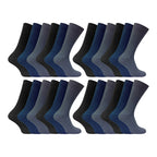 Sock Snob Mens Thin Soft Cotton Plain Coloured Socks (Multipack Options)