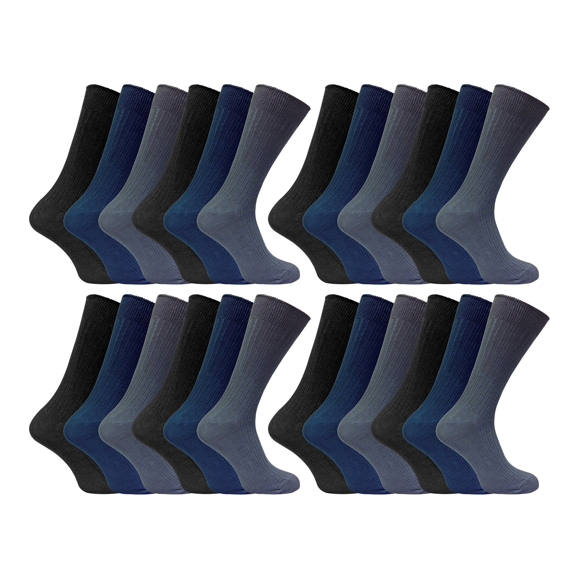 Sock Snob Mens Thin Soft Cotton Plain Coloured Socks (Multipack Options)
