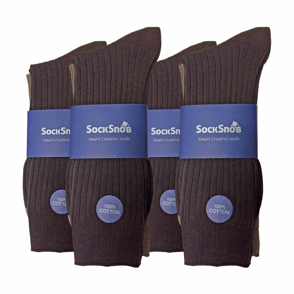 Sock Snob Mens Thin Soft Cotton Plain Coloured Socks (Multipack Options)