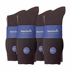 Sock Snob Mens Thin Soft Cotton Plain Coloured Socks (Multipack Options)
