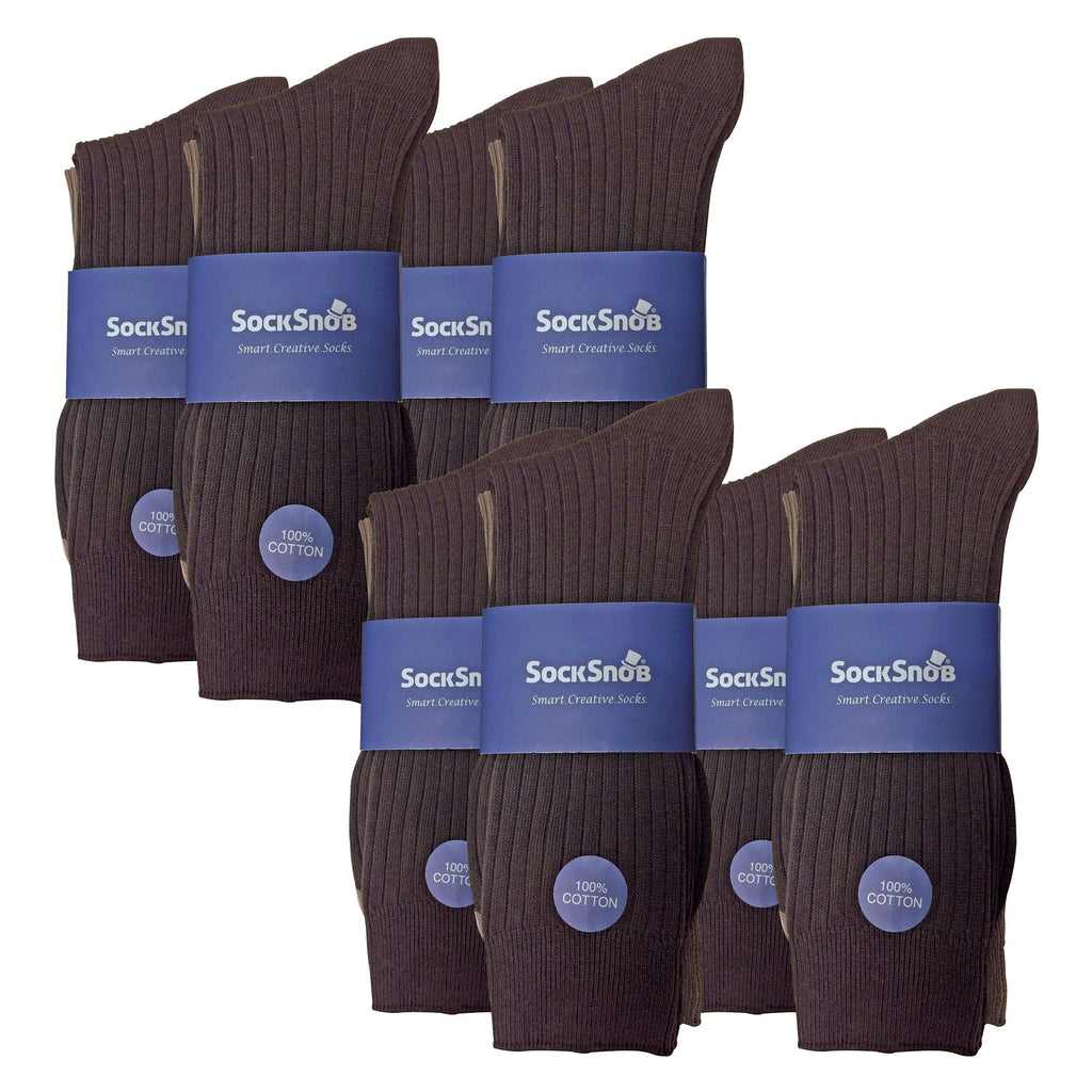 Sock Snob Mens Thin Soft Cotton Plain Coloured Socks (Multipack Options)